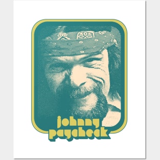 Johnny Paycheck / Retro Style Country Artist Fan Design Posters and Art